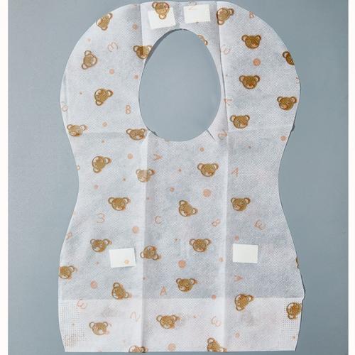 China Customized Non woven Disposable Feeding Kids Bibs Waterproof Apron Fabricante