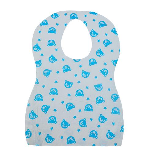 China High Quality Individual Package Waterproof Disposable Baby Bibs in Feeding Fabricante