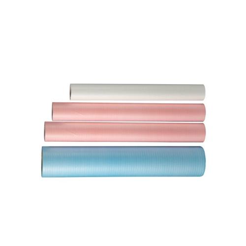 China Disposable Hospital Examination Table Tissue Bed Cover Roll Smooth Paper Medical Bed Sheet Rolls Couch Exam Table Paper Rolls Fabricante