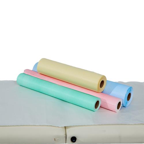 China Hospital Hand Hygiene Disposable Bed Sheet Roll, CE Certified PP+PE Non-Woven Cuttable Wipe for Medical Staff Hand Cleaning Fabricante