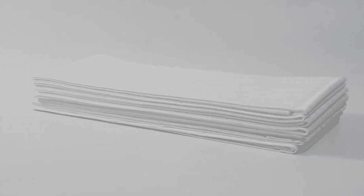 Papel descartável para exame, lençol impermeável reforçado, 3 camadas, texturizado.