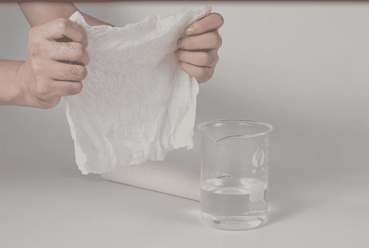 Toalha de papel absorvente Scrim, toalha de papel médica para as mãos, 4 camadas, toalha multiuso em rolo e pano de limpeza.